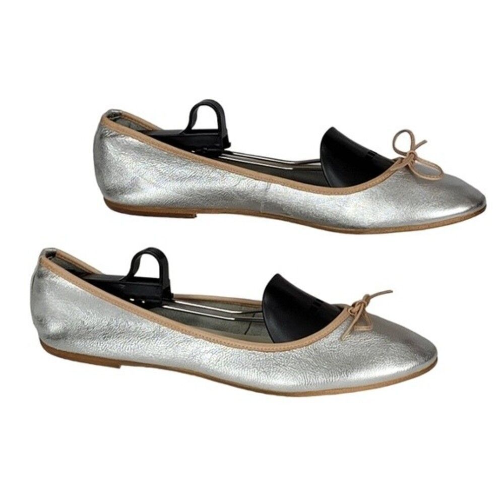 Patricia Green Silver Ballet Shoes Size 40 - Picture 2 of 8